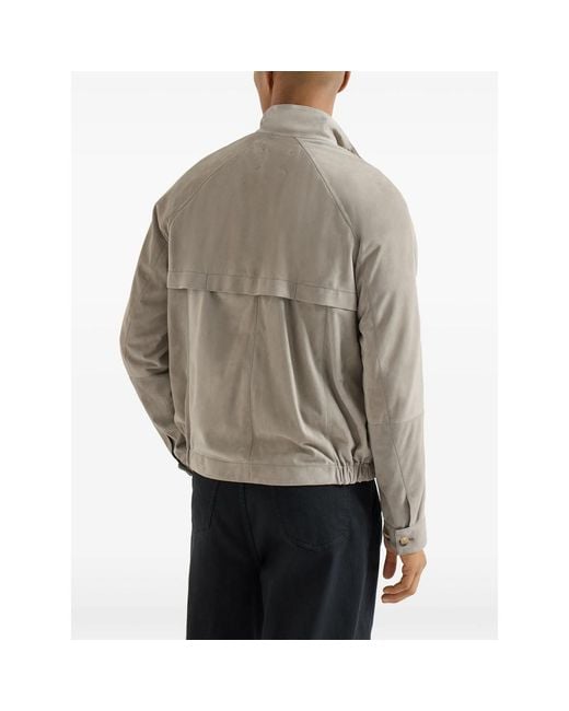 Brunello Cucinelli Gray Neutrals Jackets for men