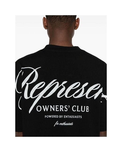 Represent Black T-Shirts for men
