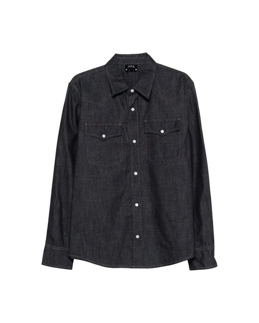 A.P.C. Black Shirts for men