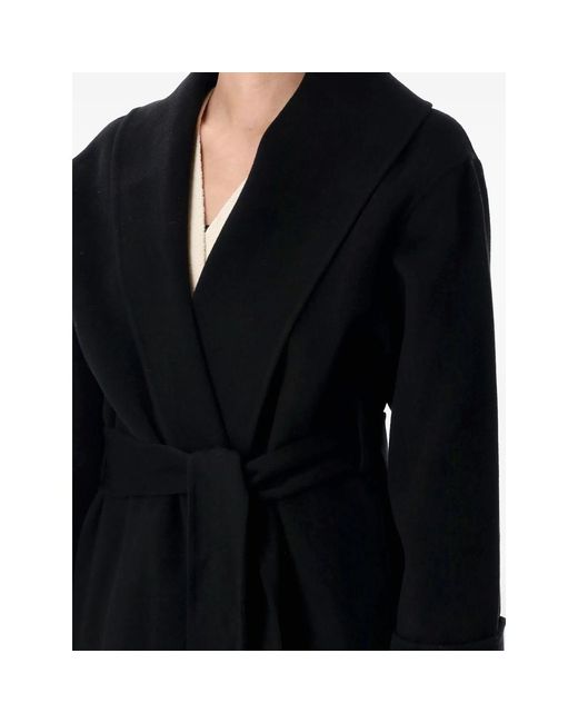 By Malene Birger Black Trullem Belted Coat