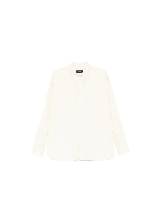 Willy Chavarria White Poplin Shirt for men