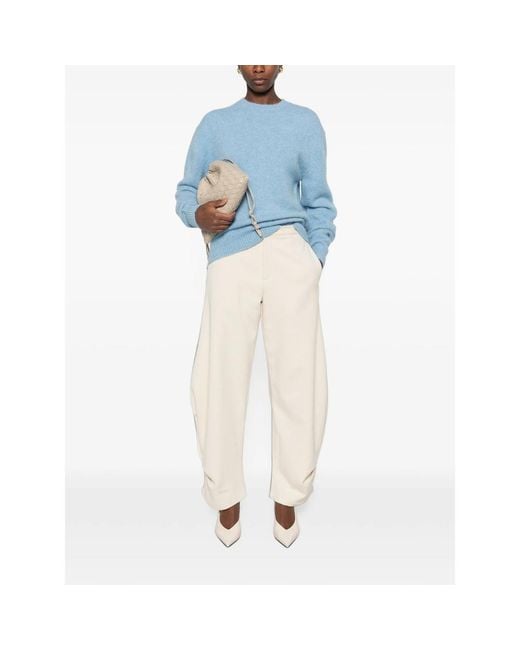 Totême  Blue Crew-Neck Sweater