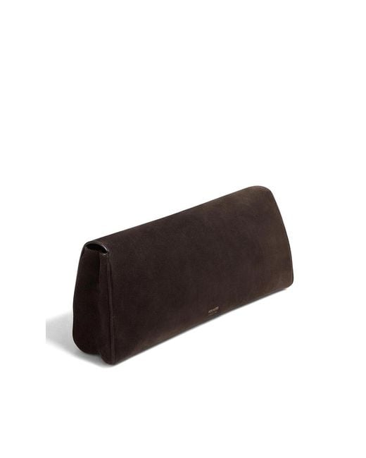 Khaite Black Clutch Bag Suede