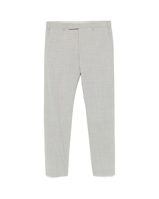 PT Torino Gray Tapered Trousers for men