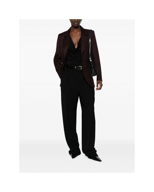 Victoria Beckham Brown Jacket Virgin Wool