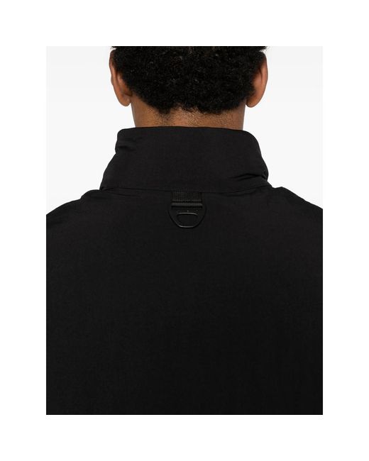 JG1 Black Flap-Pocket Hooded Jacket for men