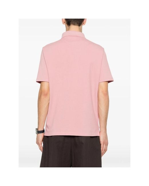 Isaia Pink Polo Shirts for men