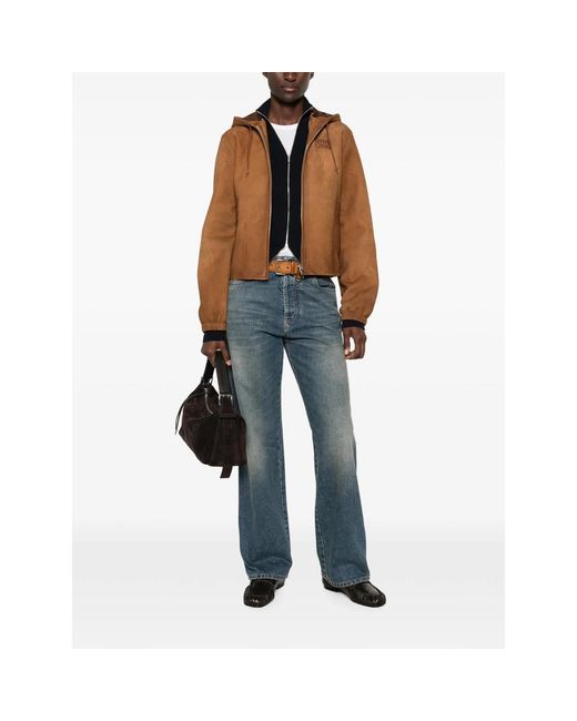 Miu Miu Blue Five-Pocket Denim Jeans