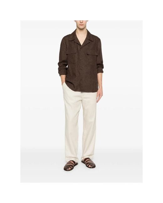 Calvin Klein White Straight Trousers for men