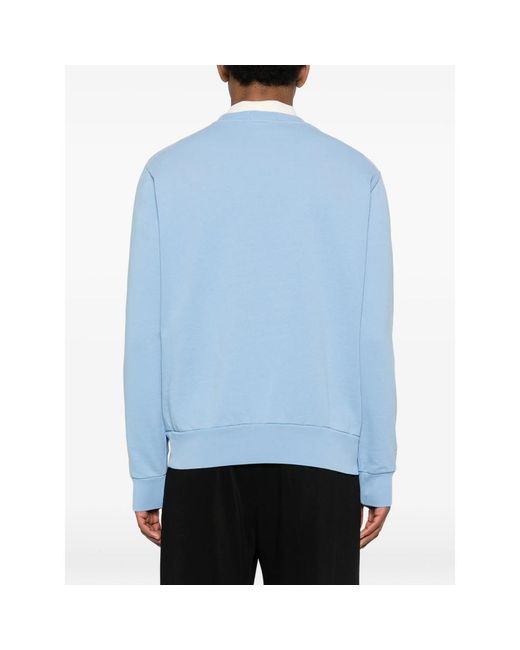 Ralph Lauren Blue Logo-Detail Crew-Neck Sweatshirt for men