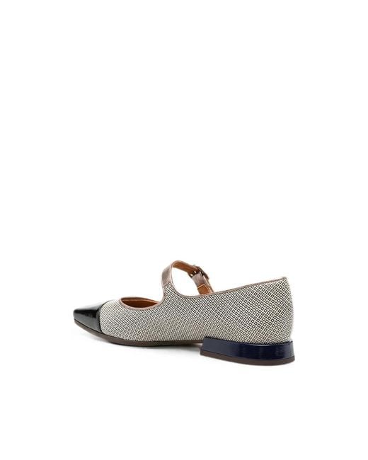 Chie Mihara Multicolor Gallet Buckle-Fastening Cap-Toe Ballet Flats