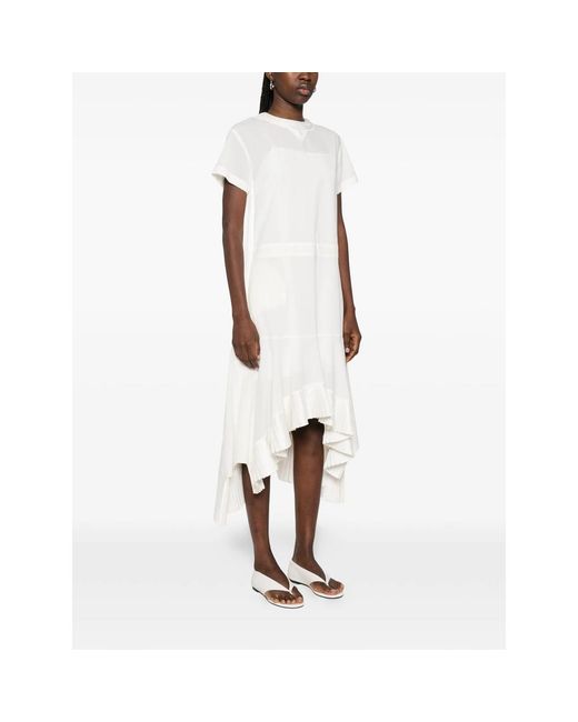 Sacai White Dresses