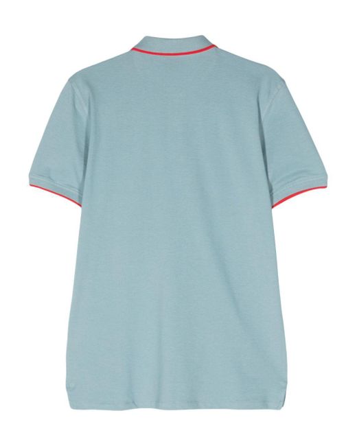 PS by Paul Smith Blue Logo-Appliqué Polo Shirt for men