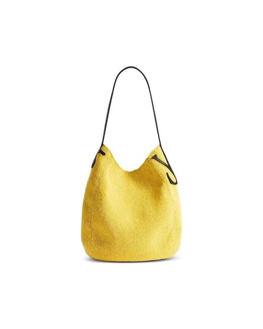 J.W. Anderson Yellow Bulb Bead-Embellished Tote Bag for men