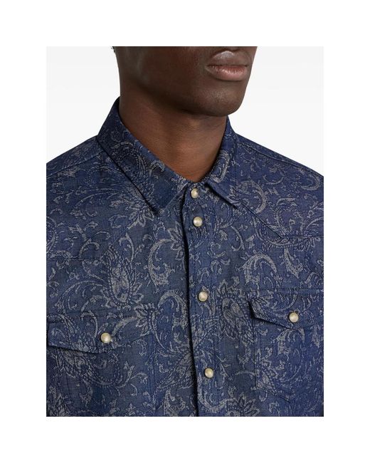 Etro Blue Shirts for men