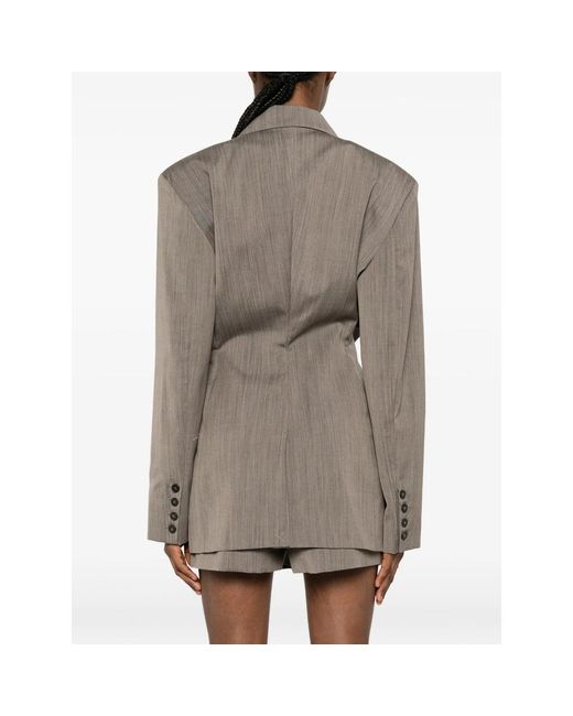 IRO Brown Double-Breasted Blazer