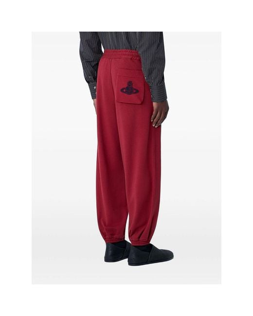 Vivienne Westwood Blue Contrast-Panel Track Pants for men