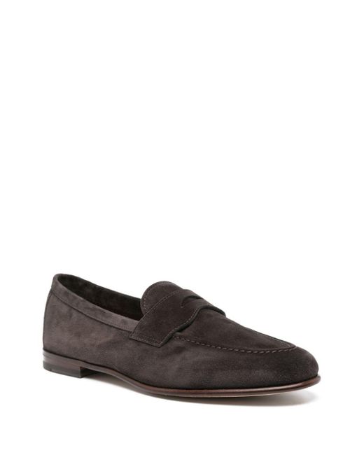 Henderson Black 74400.S.1 Suede Loafers for men