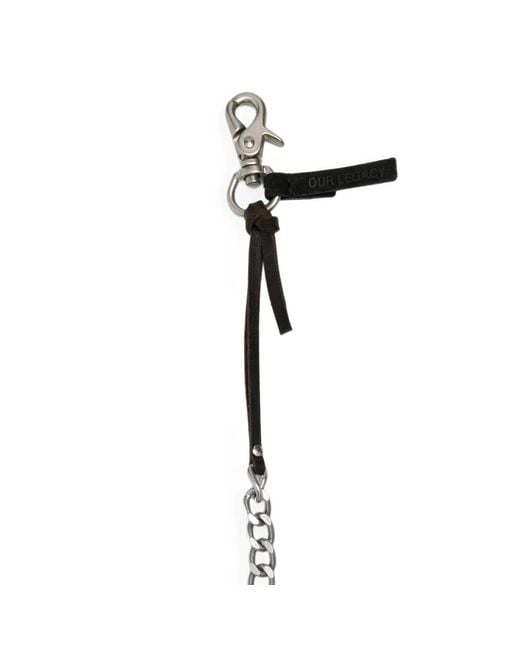 Our Legacy Multicolor Ladon Leather-Mixture Keyring for men