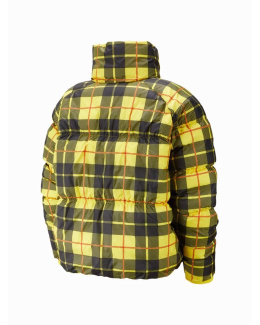 nike plaid puffer jacket