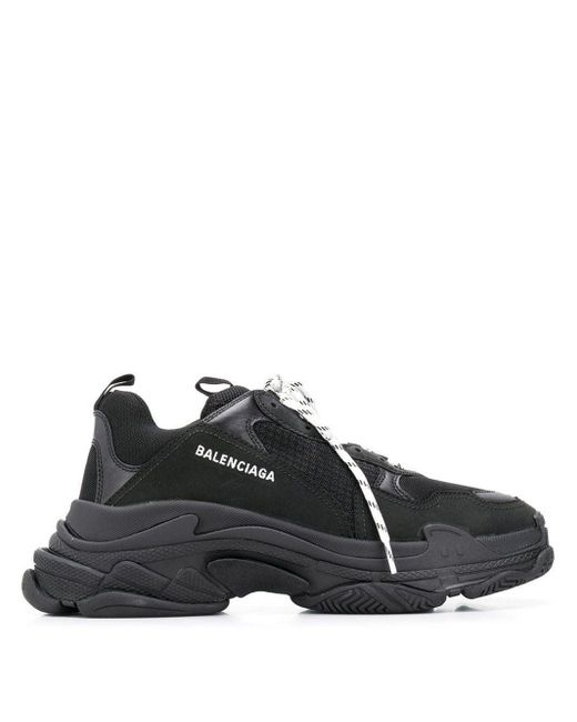Balenciaga Black Triple S Sneakers for men