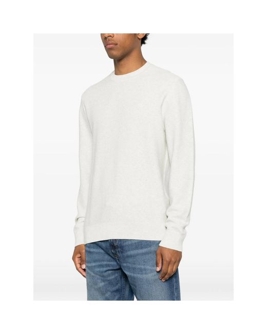 Calvin Klein White Crew Neck Sweater for men