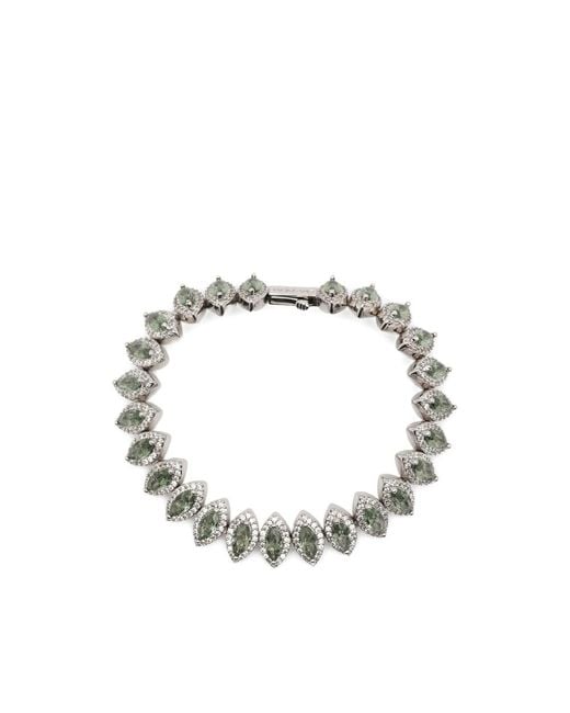 DARKAI Metallic Crystal-Embellished Bracelet for men
