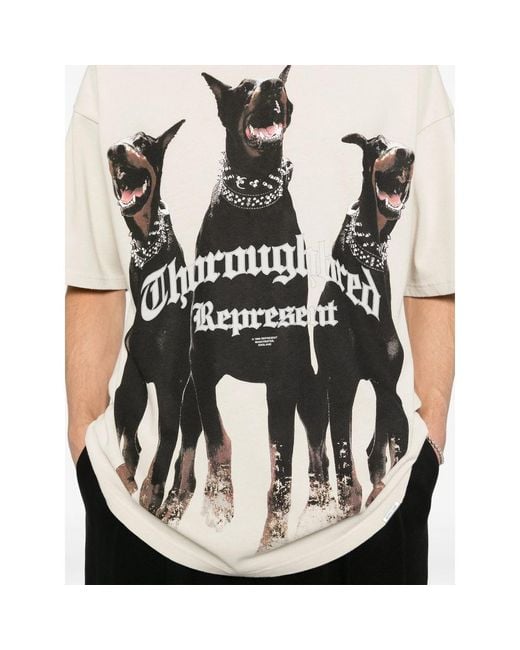 Represent White T-Shirts for men