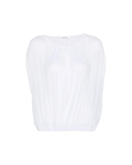 GIMAGUAS White Oni Gathered Top