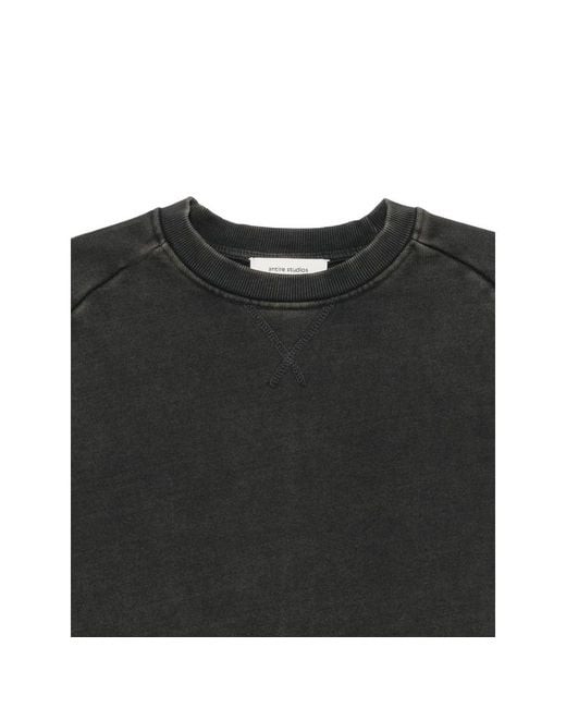 Entire studios Black Washed-Effect Panelled Sweater