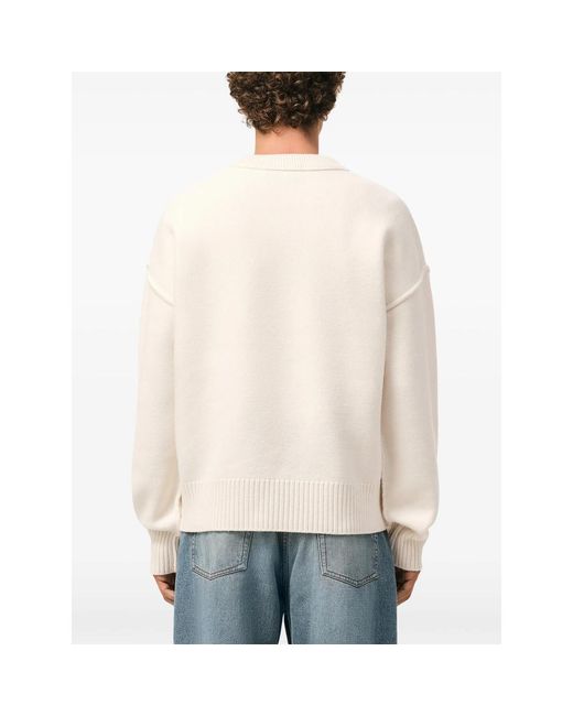 AMI White Neutrals Sweaters & Knitwear for men