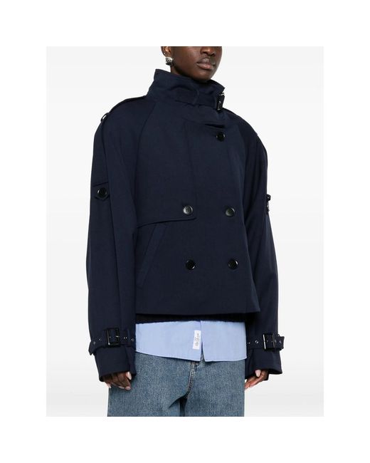 Gestuz Blue Double-Breasted Jacket