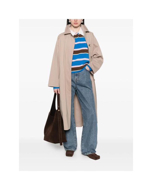 Harris Wharf London Natural Buttoned Coat