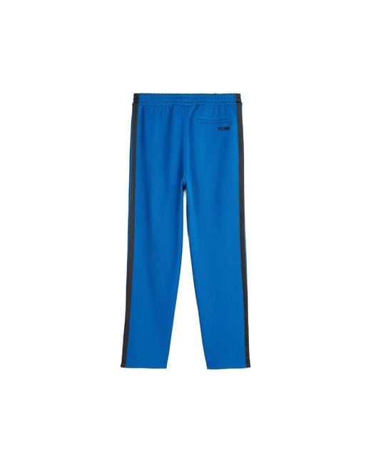 Y-3 X Wales Bonner Blue X Wales Bonner Y3 End Side-Stripe Track Pants for men