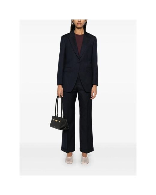 Eraldo Blue Pinstriped Blazer