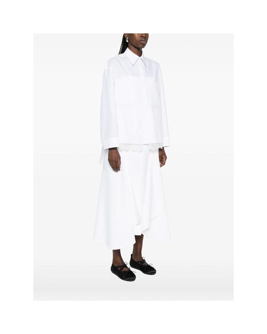 Vivetta White Pocket Lace Shirt