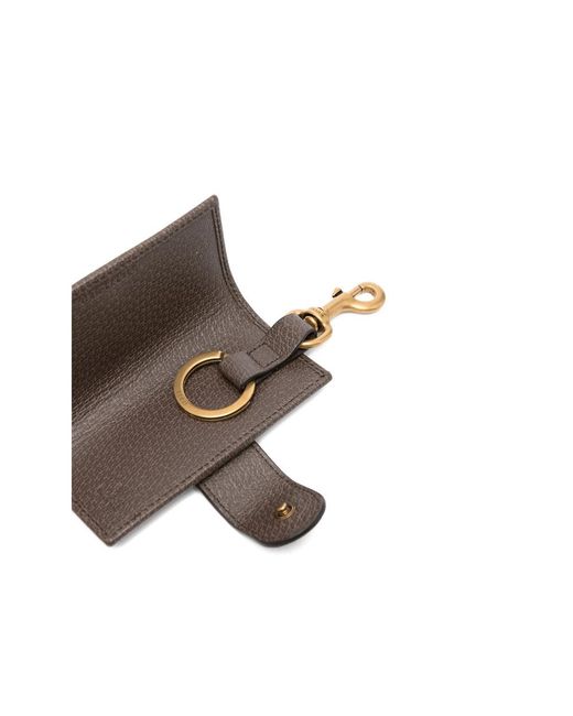 Gucci Metallic Ophidia Logo Stripe Keyring for men