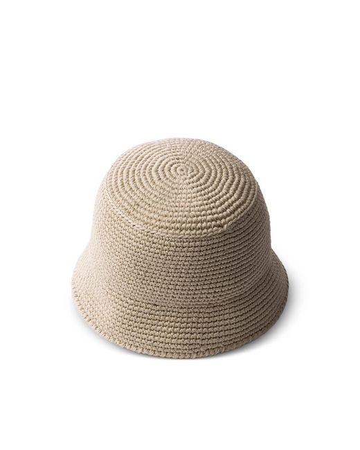 Prada Natural Neutrals Hats for men