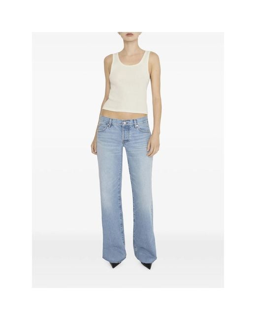 FRAME Blue The Wide-Leg Jeans
