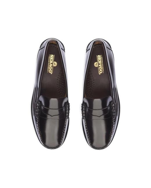 Sebago Black Dan Leather Loafers