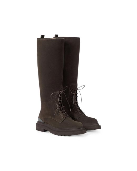 Brunello Cucinelli Brown High Boots