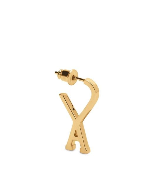 AMI Metallic Logo Earrings