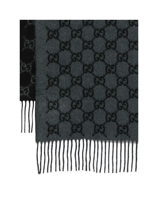 Gucci Gray Scarves for men