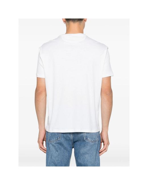 Isaia White T Shirts for men
