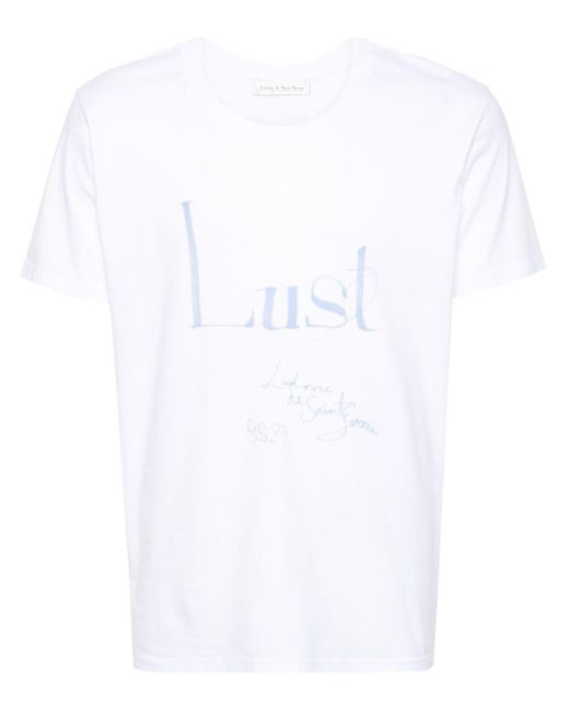 Ludovic de Saint Sernin White Logo-Print T-Shirt