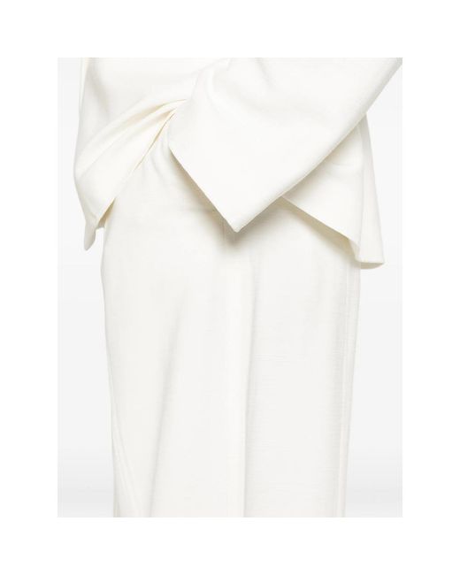 Calvin Klein White Wide-Leg Trousers