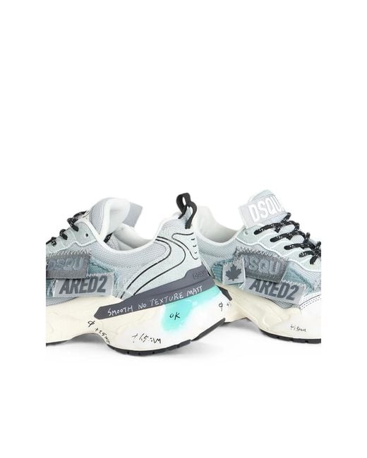 DSquared² White Faster Sneakers for men