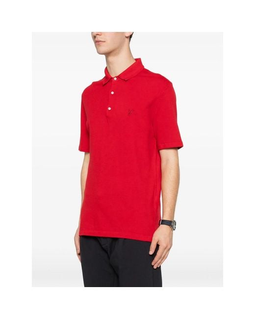 Isaia Red Polo Shirts for men