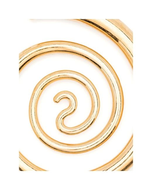 Panconesi Metallic Spiral Serpent Earrings