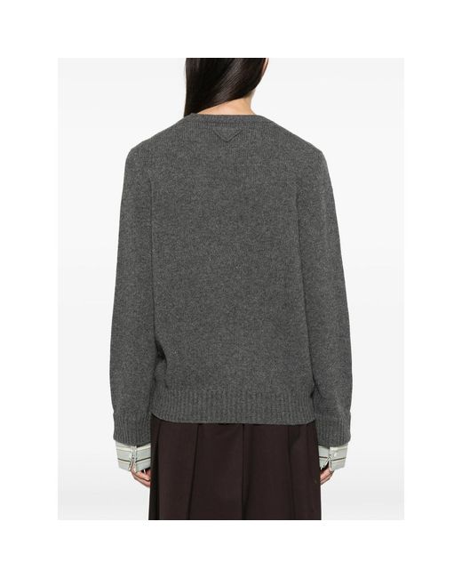 Prada Gray Knitwear